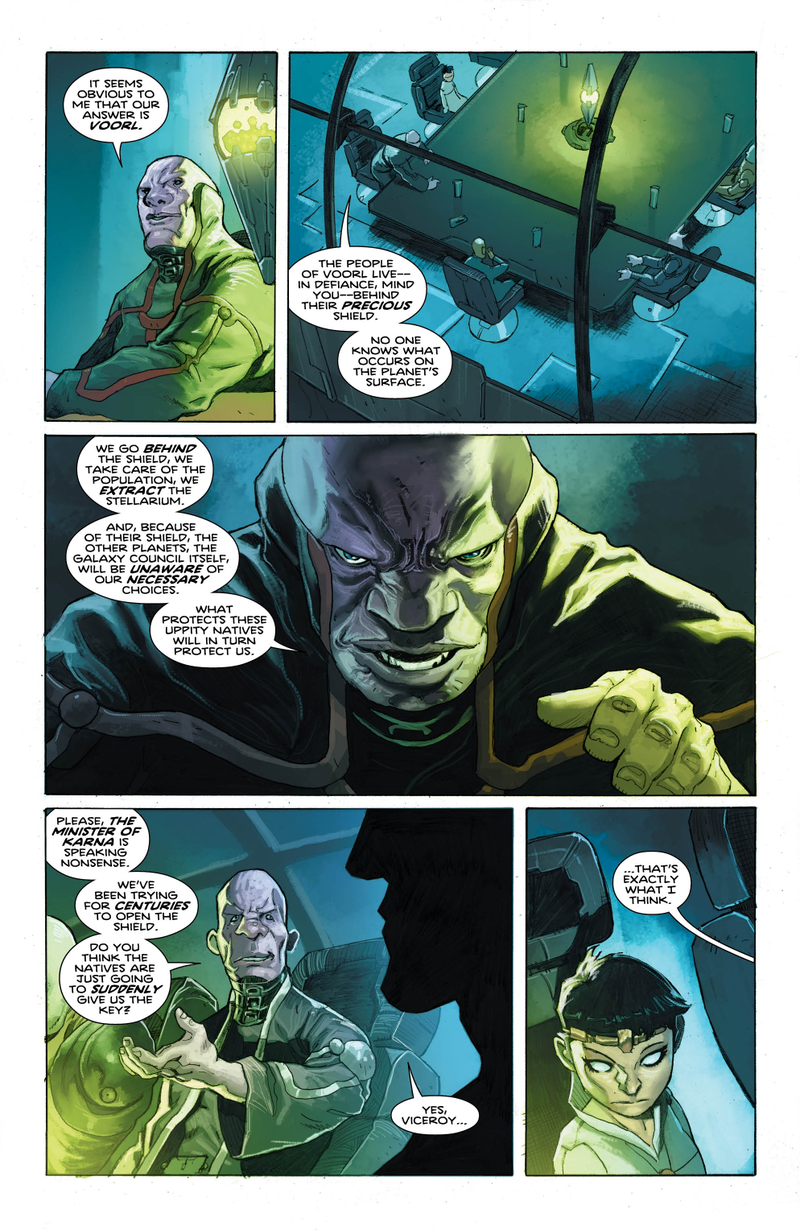 Illustration for article titled Exclusive DC preview: The Omega Men make a pit stop on a forbidden planet